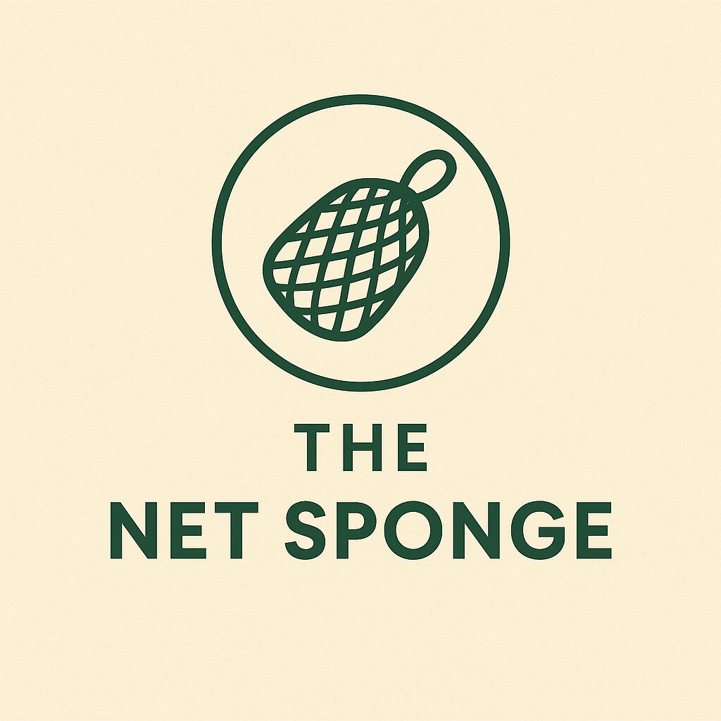 The Net Sponge – African Exfoliating Net Brand Logo Logo for The Net Sponge – a premium African exfoliating net sponge brand for natural skincare